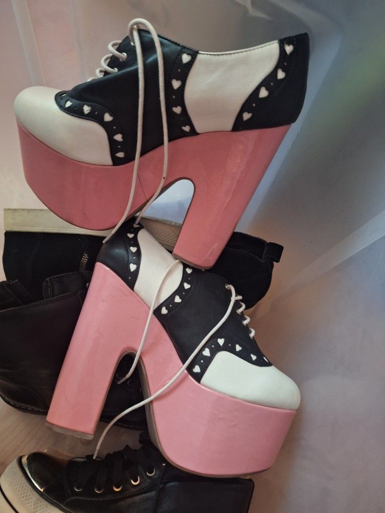 Platform  Barbie Pink Oxford 