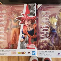 SH figuarts SSJG Goku and SSJ Teen Gohan