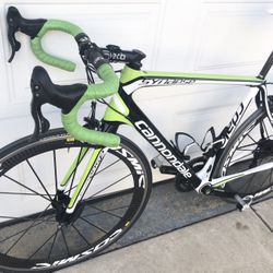 Cannondale road racing bike bicycle  size 56  Fits riders 5.10-6.4 tall campagnolo super record mavic SRM power meter Top of the line    $4600