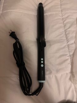 NOVUS Precision 1.25” Curling Iron – Extra Long Ceramic Barrel with Clamp