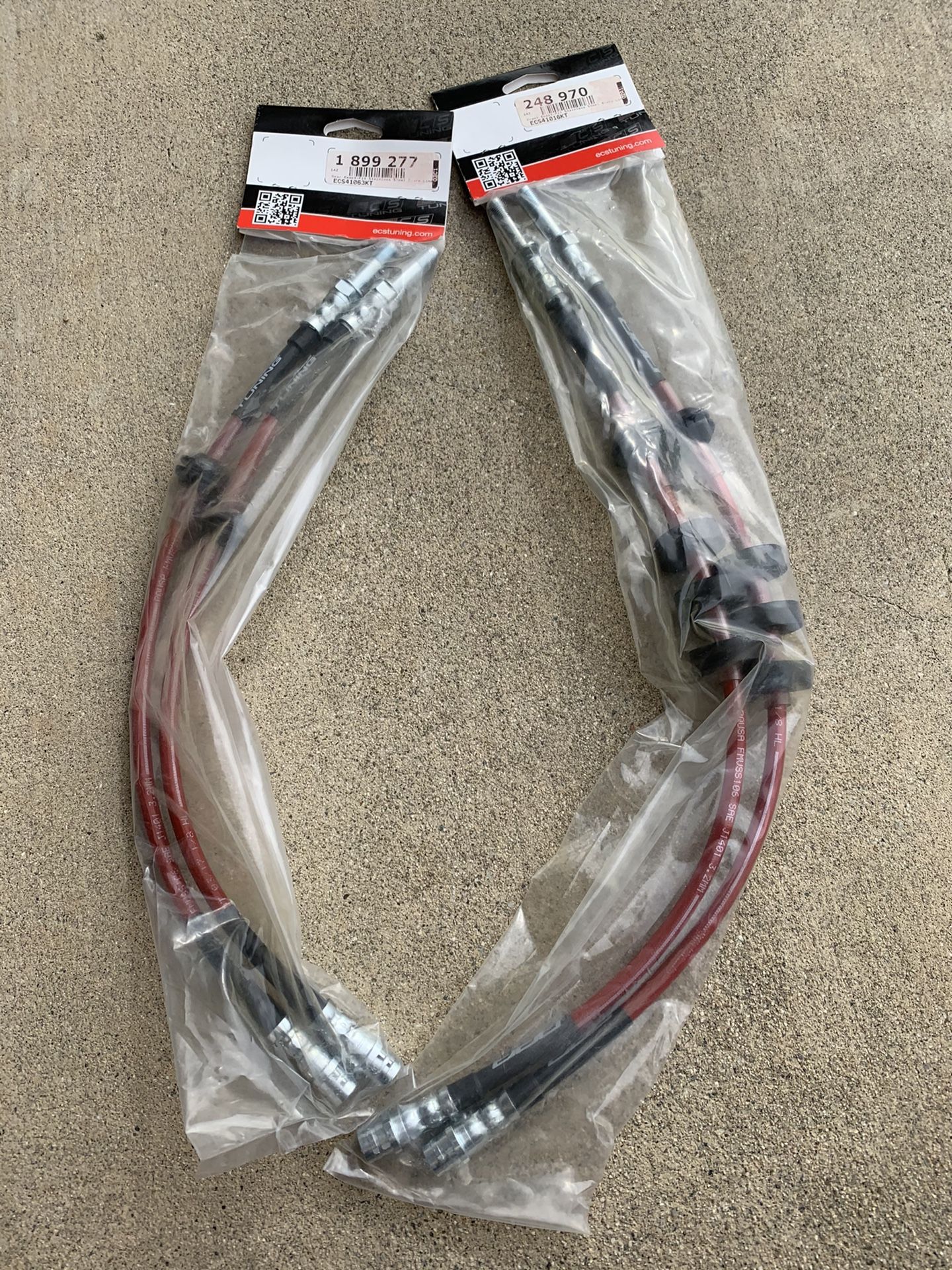 Audi B8.5 ECS Tuning Front & Rear Exact Fit Stainless Brake Lines