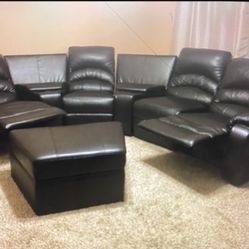 Sectional Leather Living Room Set