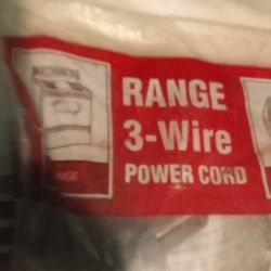 Range 3 Wire 4' Cord