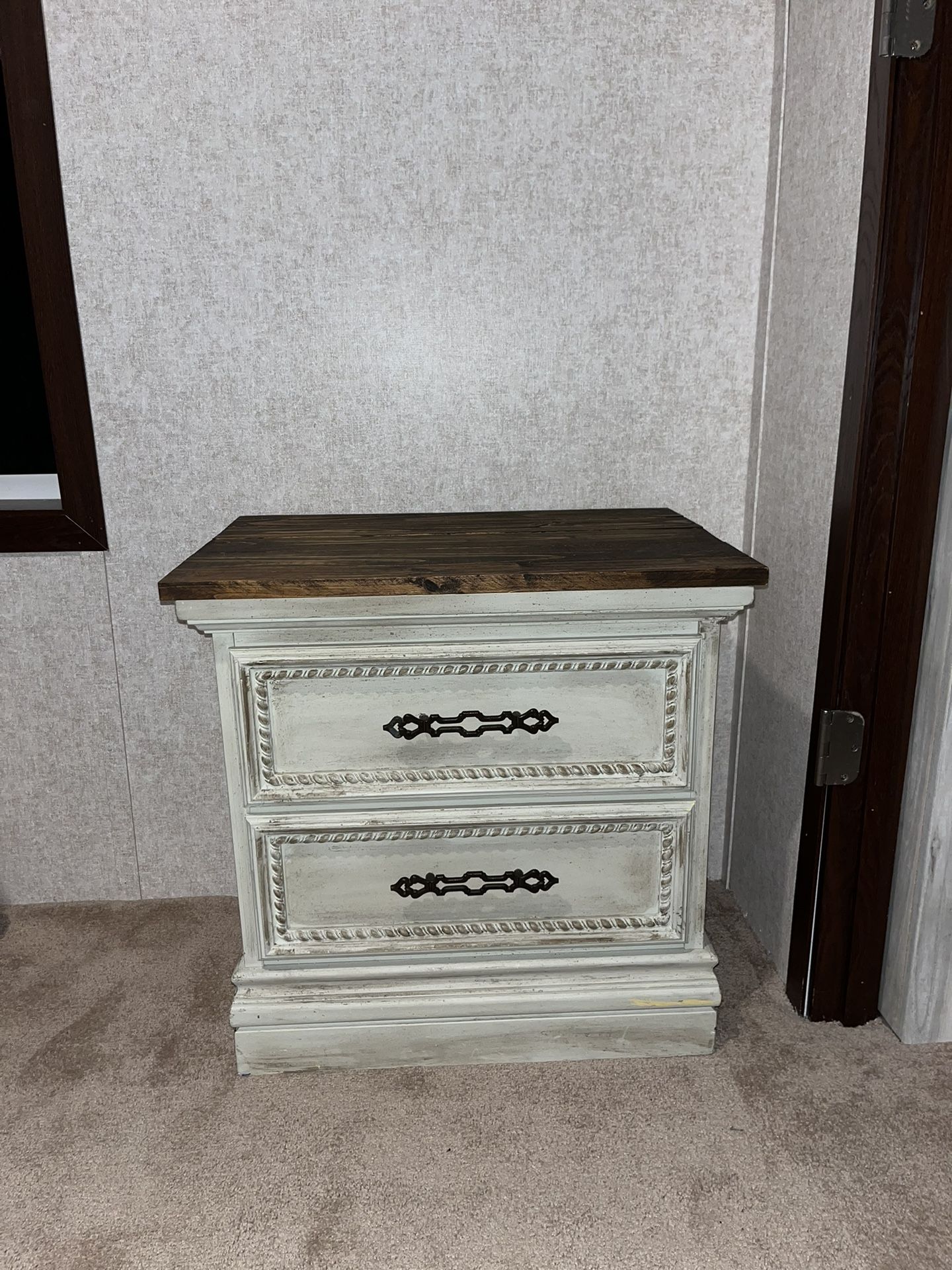 Two Drawer Nightstand / Side / End Table