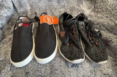 2 Pairs Of Youth size 13/1 Athletic Shoes