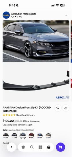 AKASAKA Design Front Lip Kit LACCORD 2018-2020]