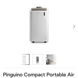 Pinguino Compact Portable Air Conditioner Dehumidifier Fan 3 in 1. 500 sq. ft.