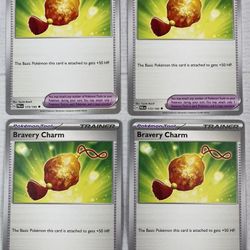 Pokemon 4x Bravery Charm