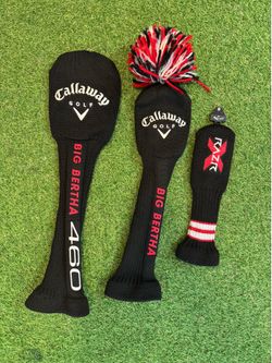 Callaway Golf Sock And Pom Head Cover Combo Left Or Right Golfer