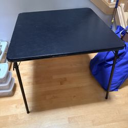 Folding Table (square: 33-1/2” x 33-1/2” x 28” Tall)