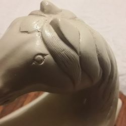 Ceramic Vintage White Horse