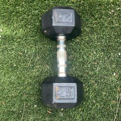 25 Pound Rubber Weight