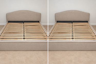 King Bed frame w/extra Covers