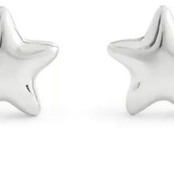 Coach silver stud earrings