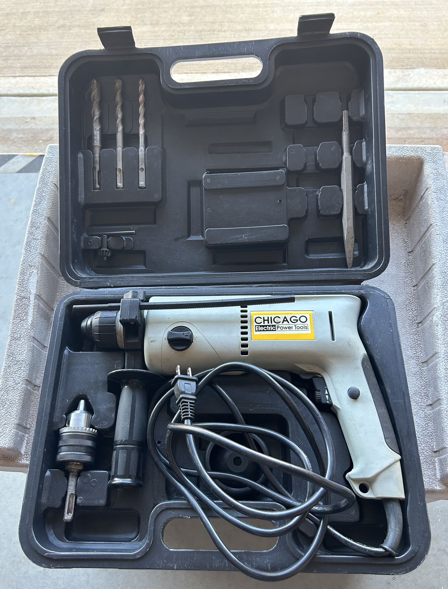 Industrial Rotary Hammer With 1/2” Shank