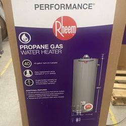 Rheem Propane Gas Water Heater 40gal