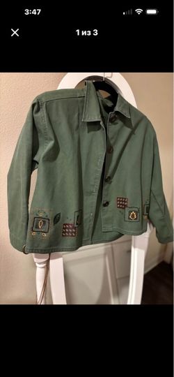 Green woman jacket