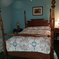 Four Poster Bed Frame Antique 1900’s Full Size