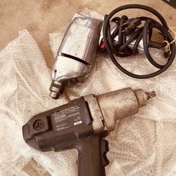 Craftsman Impact Wrench & Vintage Electric Drill