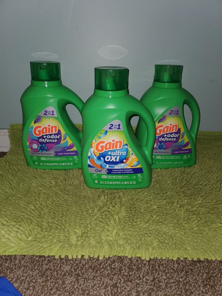 2 Gain+Odor Defense/ 1 Gain+Ultra Oxi 88oz