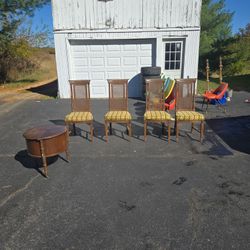 4 Chairs and coffee table