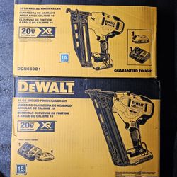 Dewalt 20-Volt Brushless Cordless 15ga And 16ga Finish Nailer Kits 