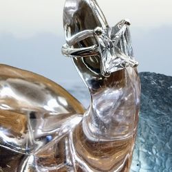 925 Sterling Silver Rectangle Cubic Zirconia Ring