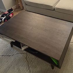 Brown Wooden Coffee Table