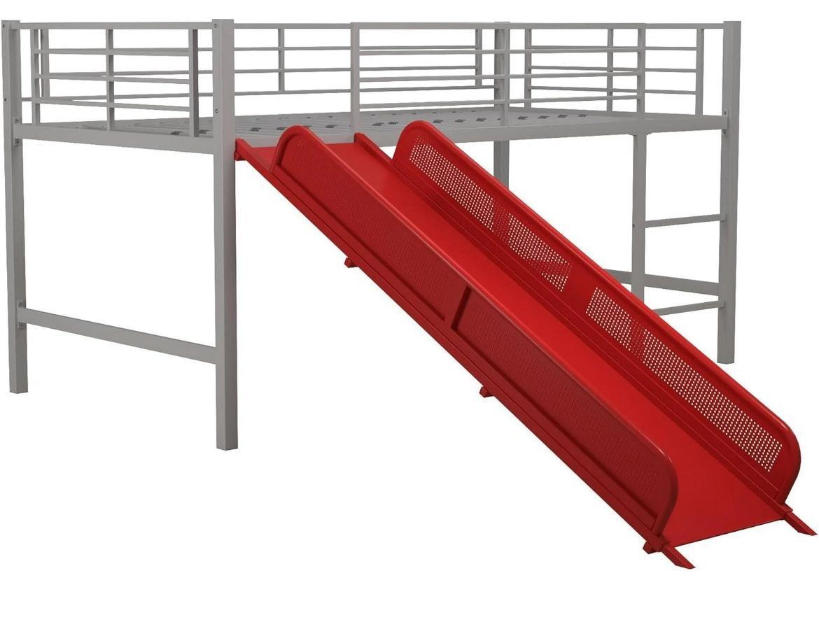 Kids Metal Twin Slide Bed