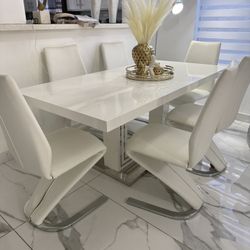 Dining table with four chairs