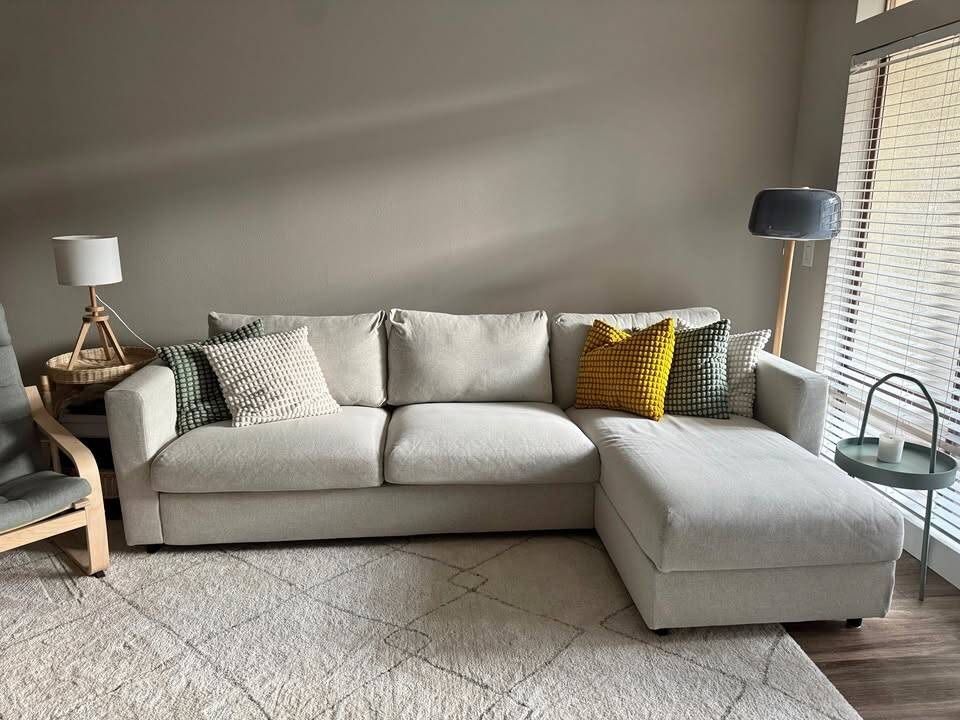 IKEA FINNALA Sleeper Sofa with Chaise