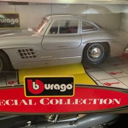 1:18 Diecast Rare 🔥 Special Collection Burago 1954 MERCEDES-BENZ 300SL Silver 