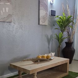 47.2" Wood Coffee Table Farmhouse for Living Room 2 Tier Mid Century Modern Coffee Table 🌱