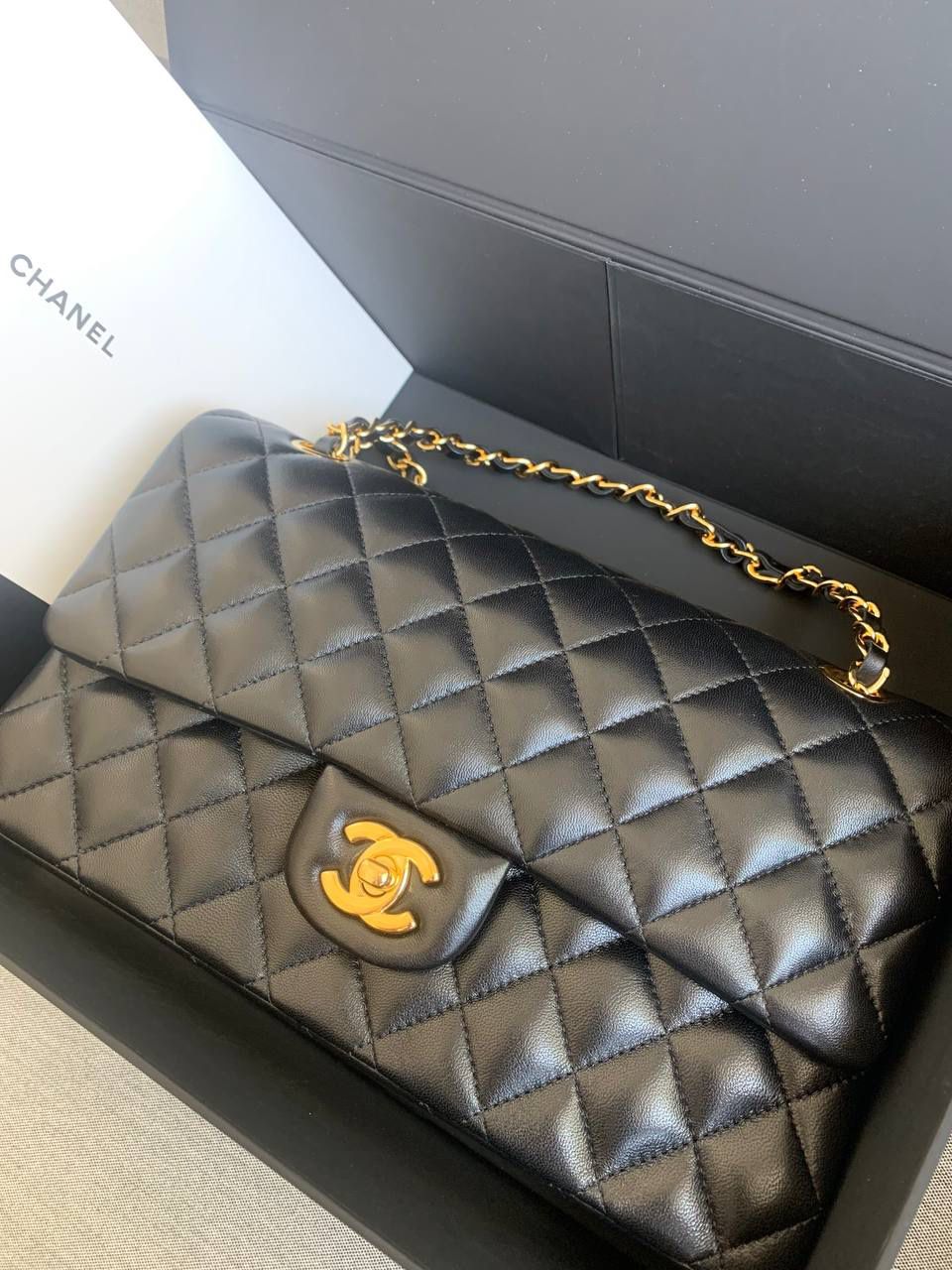 Chanel Classic Double Flap Bag Medium Lambskin Black for Sale in La Mesa,  CA - OfferUp