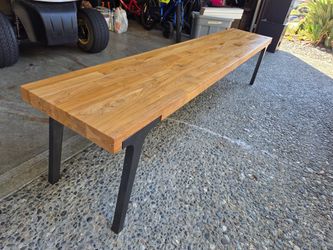 Crate & Barrel Lakin Teak Dining Bench
