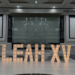 Wooden Marquee Light Up Letters 