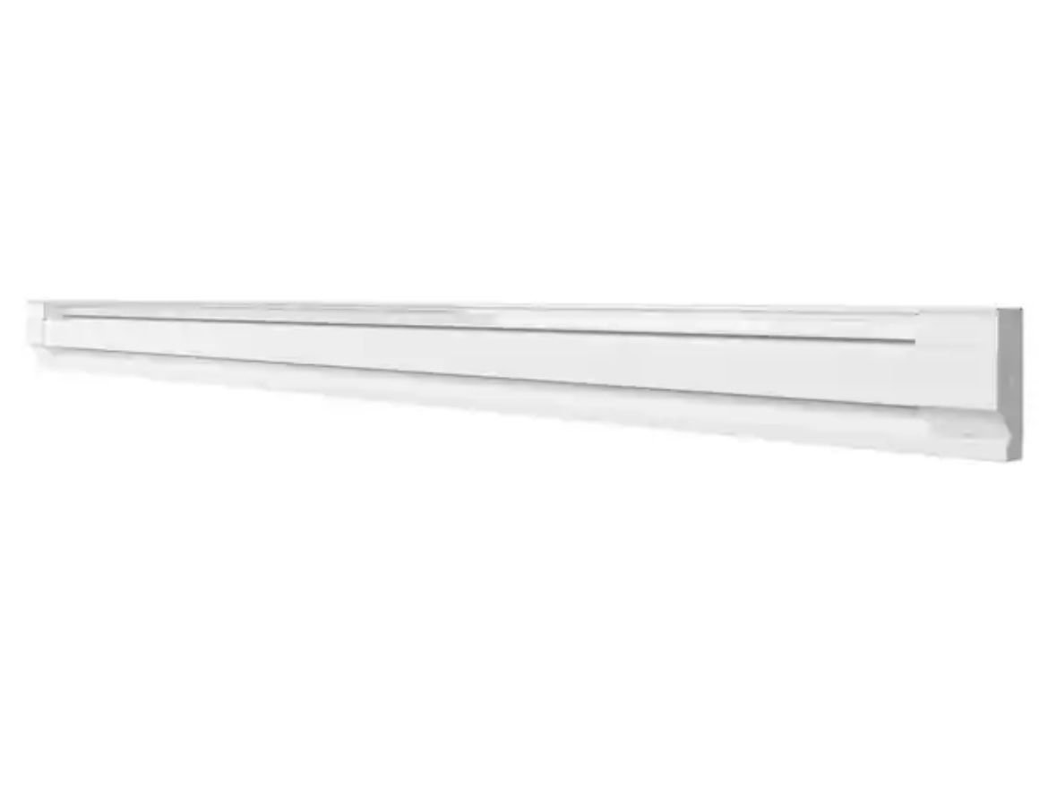 Cadet 96 in. 240/208-volt 2,000/1,500-watt Electric Baseboard Heater in White