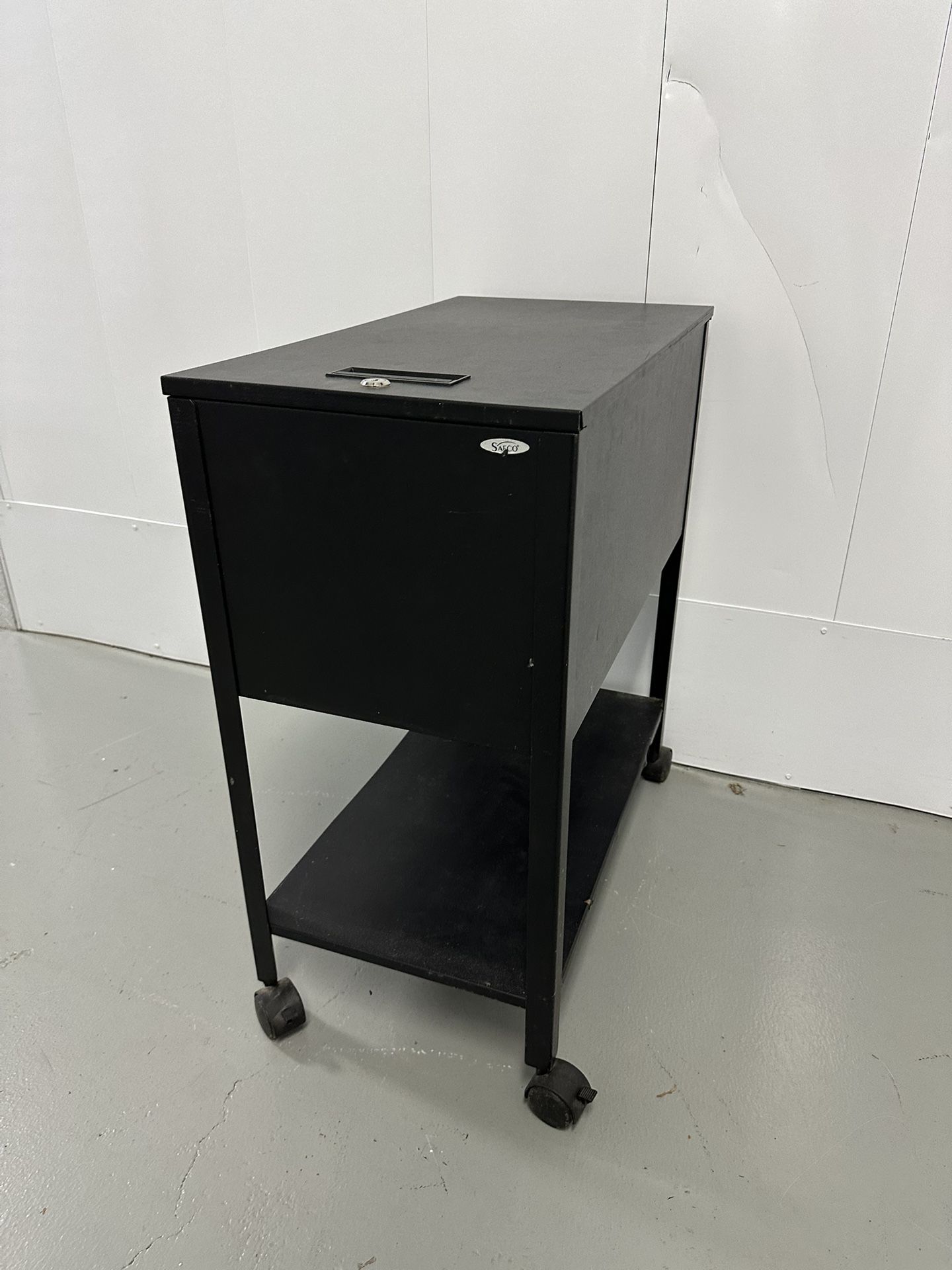 Safco One-Shelf Mobile Metal File Cart for Hanging File Folders