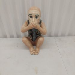 Vintage Ceramic Monkey Figurine