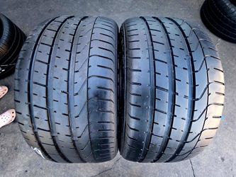 2 USED TIRES PIRELLI 255/35/19
