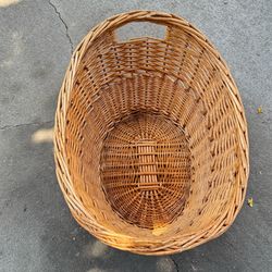 Rattan Basket with Handles 26” x 15” x 19.5” (Silver Lake)