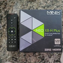 Like New Minix NEO X8-H Plus euro plug with 2 remote control 