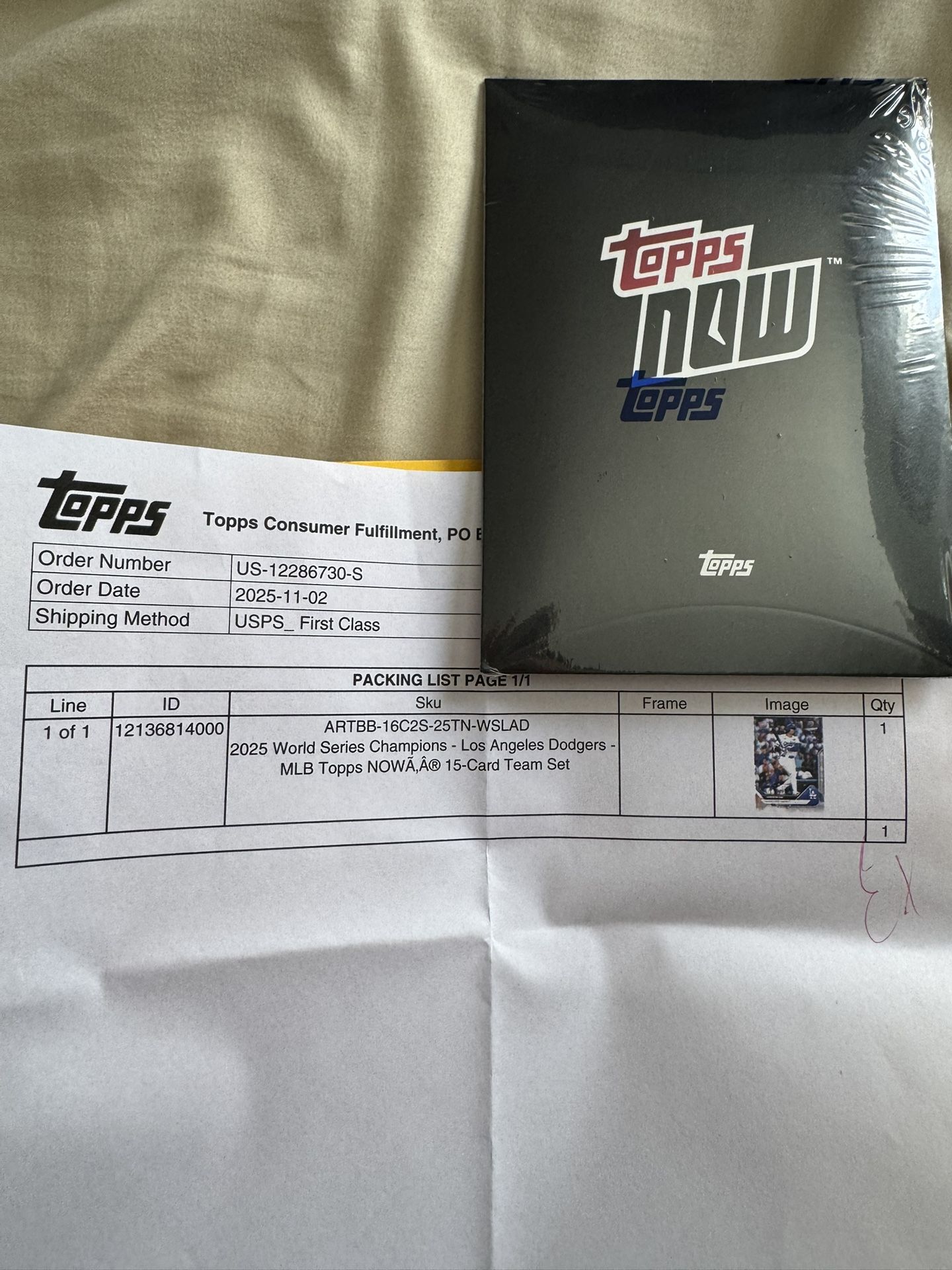 Topps Now Dodgers 15 Card Team Set