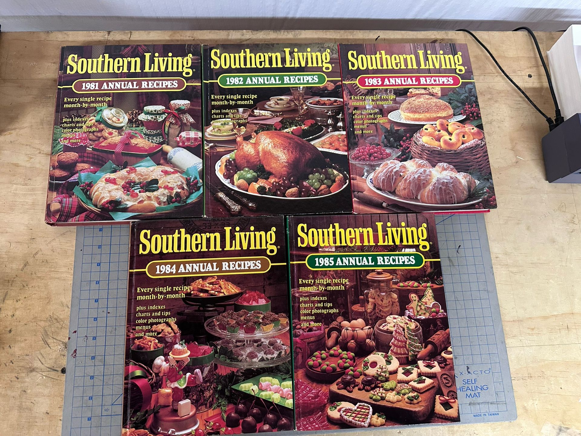 Southern Living Annual Recipes 5 Volumes