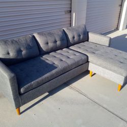 Gray Sectional Couch 