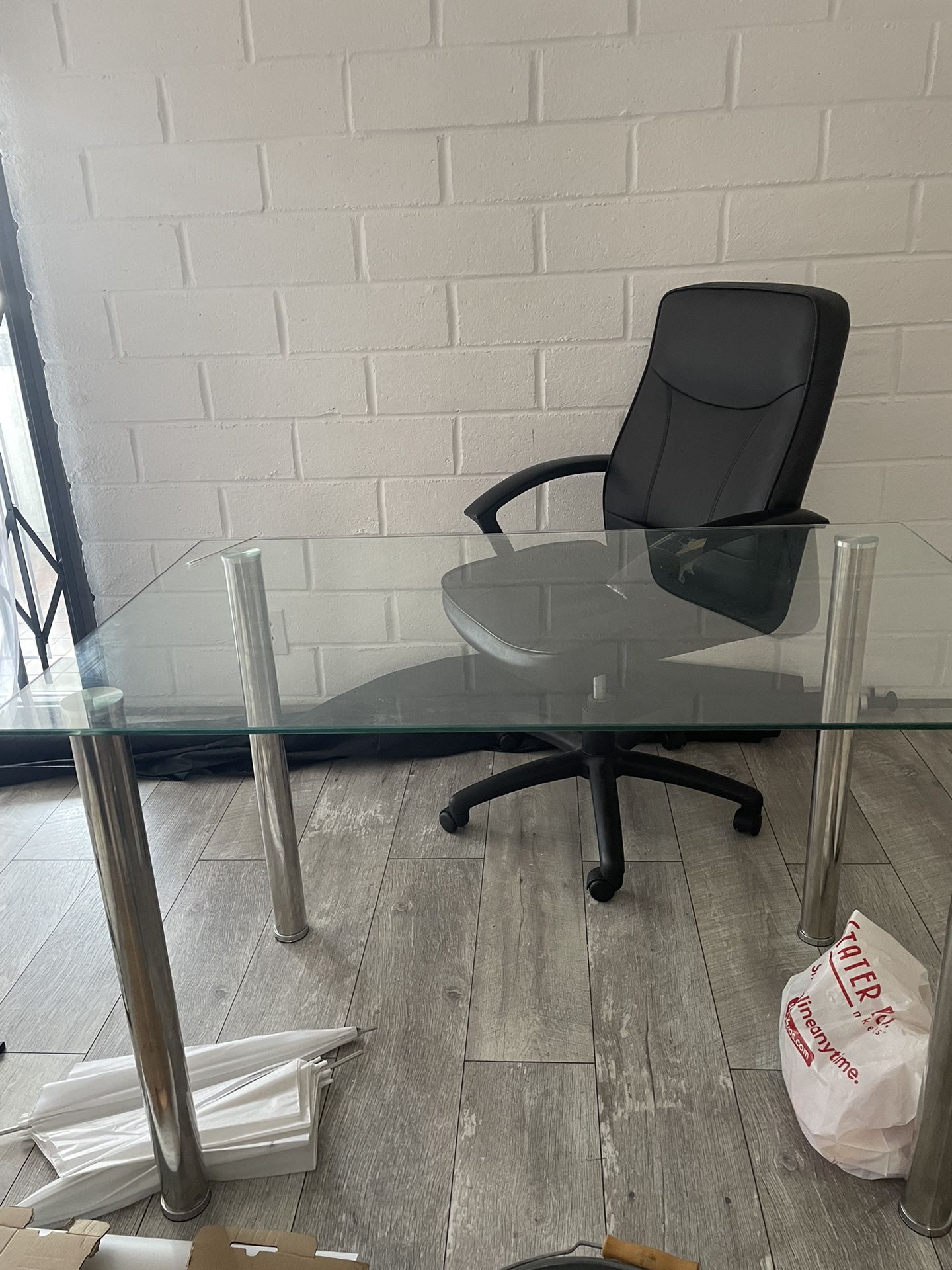 Glass Table and chair