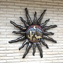 Metal yard Art Patio Decor Handcrafted 