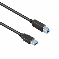 FITE ON 6ft USB 3.0 Printer Cable Type A Male to B Male Scanner Cable High Speed Black