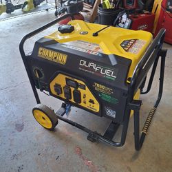 Champion Power Equipment
7850/6250-Watt Recoil Start Storm Ready Gasoline and Propane Powered Dual Fuel Portable Generator with CO Shield