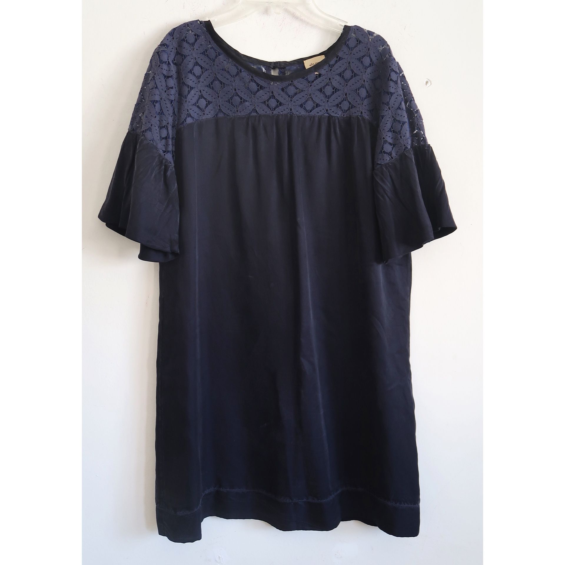 Ella Moss Lace Detail Shift Dress - Size Large